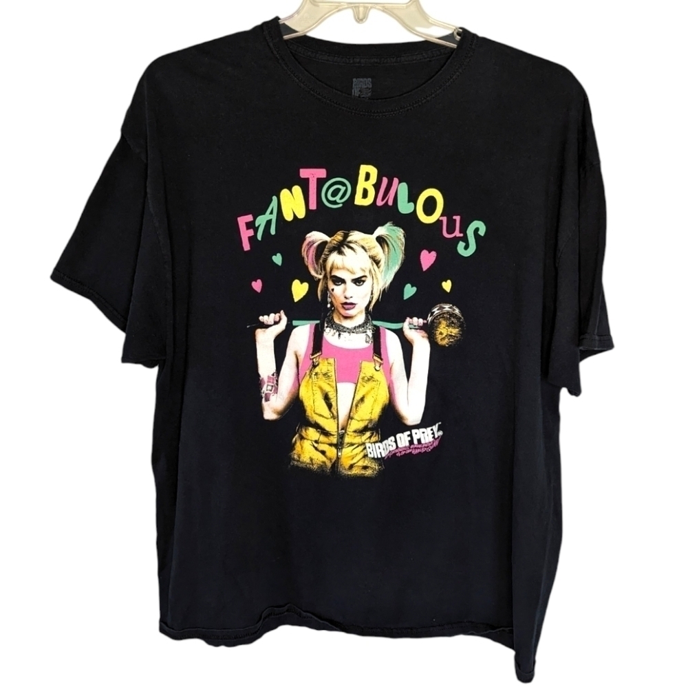 Birds of Prey Movie DC Harley Quinn Fantabulous T-shirt Woman's 2XL